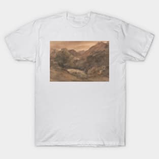 Borrowdale - Evening after a Fine Day, 1 October 1806 by John Constable T-Shirt